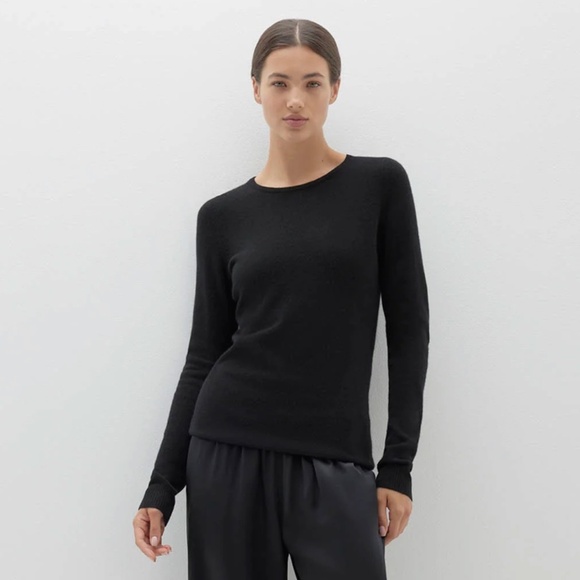 NakedCashmere Black Cashmere Crewneck Sweater Size S - Picture 2 of 6